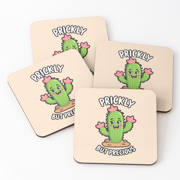 Item preview, Prickly But Precious Cute Smiling Cactus Design designed and sold by PriyaMagic.