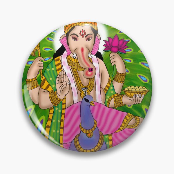 Item preview, Sacred Ganesh Art Design – Hindu Spiritual God Illustration designed and sold by Harshit_Digital_Arts.