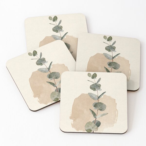 Item preview, Minimal Beige Eucalyptus Wall Art – Neutral Botanical Print, Japandi Scandinavian Plant Decor, Modern Minimal Nature Illustration designed and sold by sana designer.