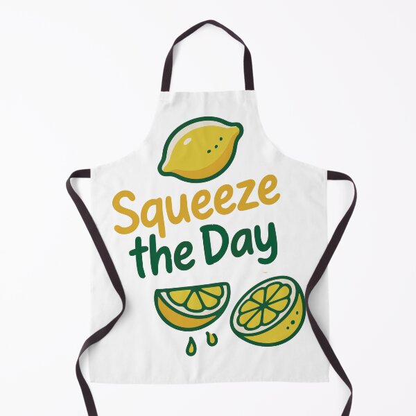 Item preview, Squeeze the Day Funny Lemon Pun Sticker designed and sold by Hermits-Loft.