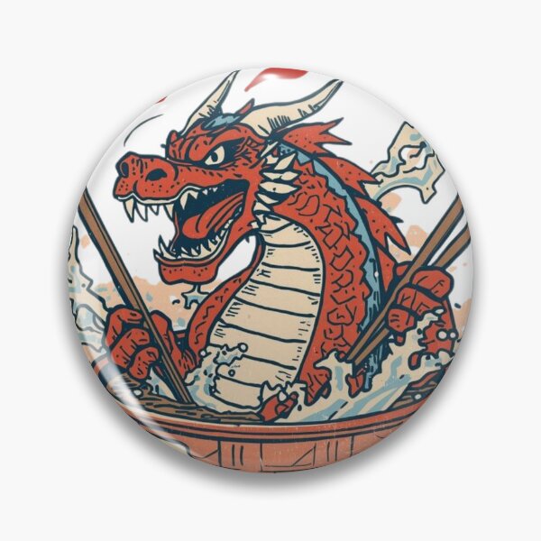 Item preview, Ramen Dragon Attack Japanese Kaiju Monster Ukiyo-e Wave T-Shirt designed and sold by MattariShop.