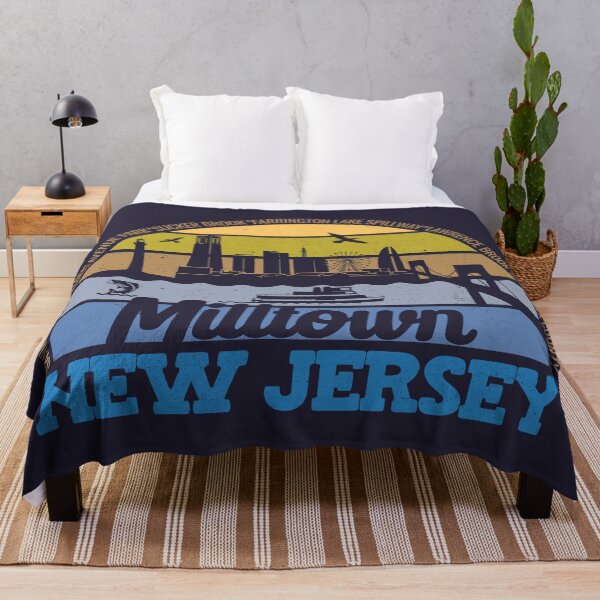Item preview, Milltown New Jersey Sunset Retro Vintage Local Pride Logo designed and sold by CRHPOD20.