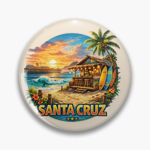 Item preview, Santa Cruz Surf Shack - Beach Boardwalk, California designed and sold by Myra365Art.