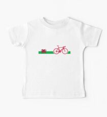 Bike Stripes Wales Baby Tee