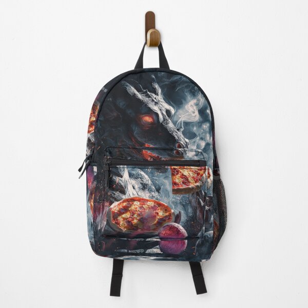 Item preview, Infernal Pizza Dragon – Dark Fantasy Surreal Beast Art designed and sold by Grafititee.