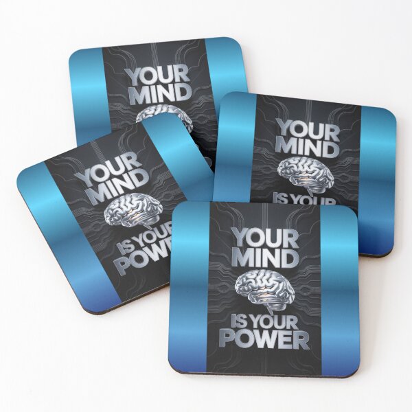 Item preview, Futuristic Mind Power Quote Artwork designed and sold by MyCaseLab.