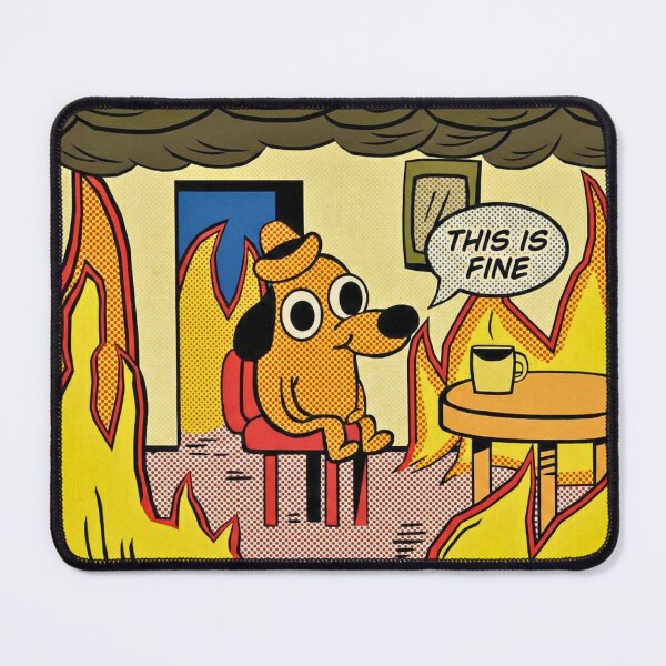 Item preview, THIS IS FINE (Pop Art) designed and sold by MEMERY MUSEUM.