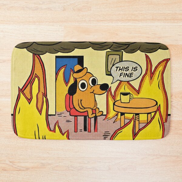 Item preview, THIS IS FINE (Pop Art) designed and sold by MEMERY MUSEUM.