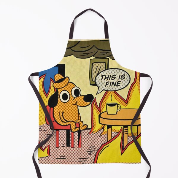 Item preview, THIS IS FINE (Pop Art) designed and sold by MEMERY MUSEUM.