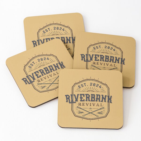 Item preview, Riverbank Revival vintage badge logo with crossed oars designed and sold by Rue Market.