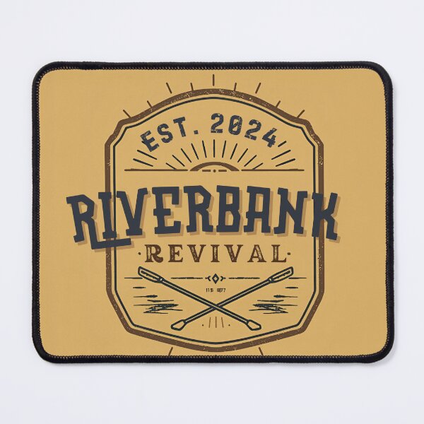 Item preview, Riverbank Revival vintage badge logo with crossed oars designed and sold by Rue Market.