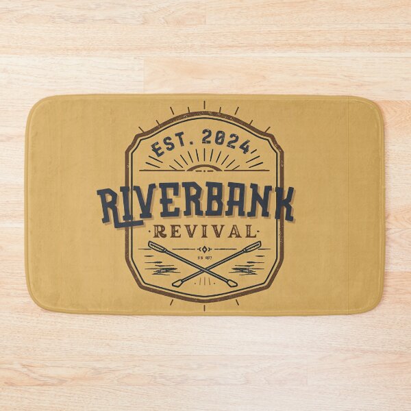 Item preview, Riverbank Revival vintage badge logo with crossed oars designed and sold by Rue Market.