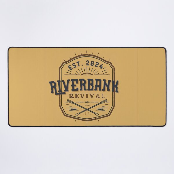 Item preview, Riverbank Revival vintage badge logo with crossed oars designed and sold by Rue Market.