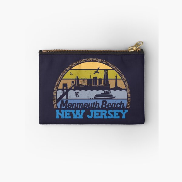 Item preview, Monmouth New Jersey Sunset Retro Vintage Local Pride Logo designed and sold by CRHPOD20.