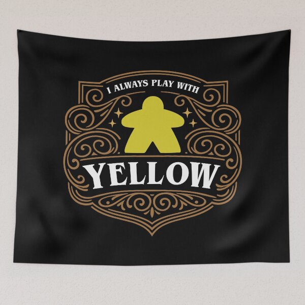 Item preview, I Always Play with Yellow Meeple Board Games designed and sold by pixeptional.