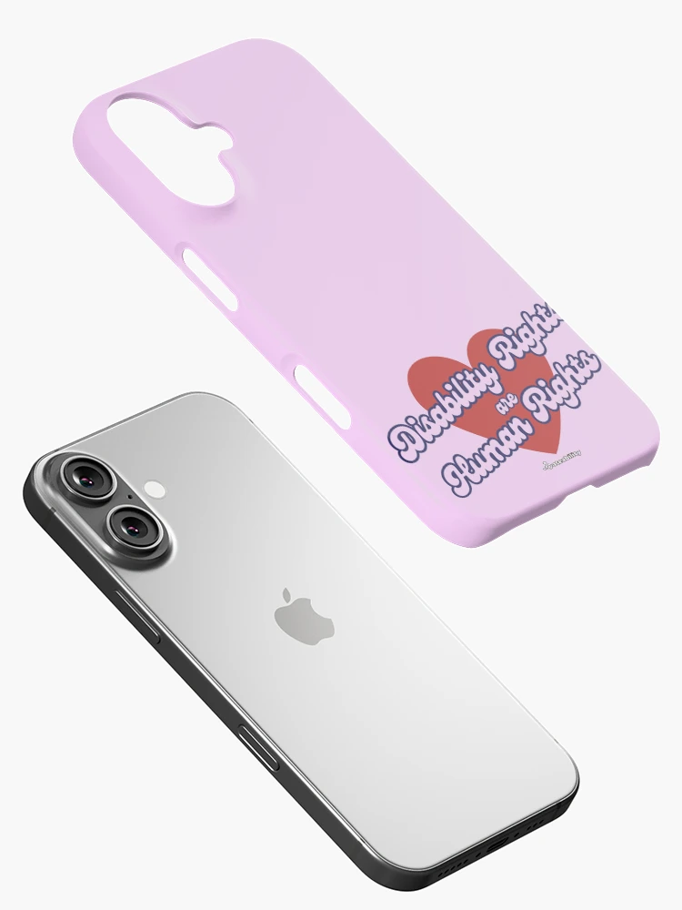 Thumbnail 2 of 4, iPhone Case, Disability Rights are Human Rights! designed and sold by Dateability.