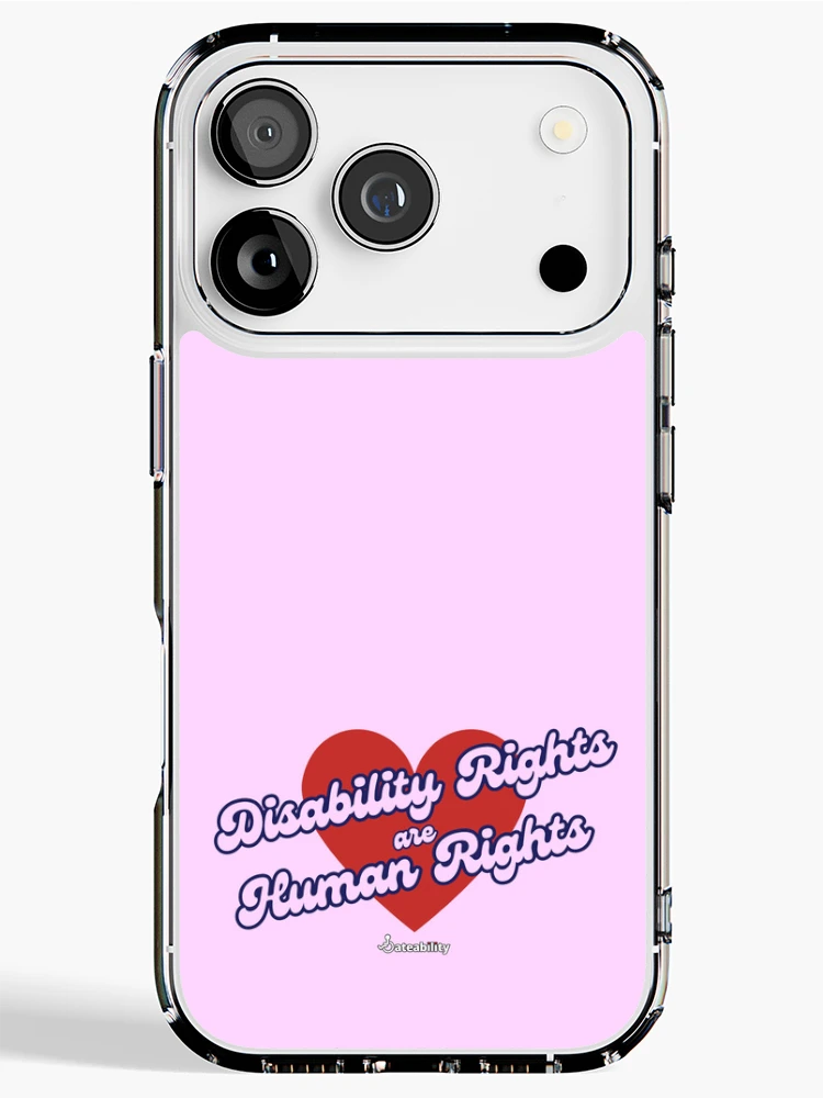 Thumbnail 1 of 5, iPhone Case, Disability Rights are Human Rights! designed and sold by Dateability.