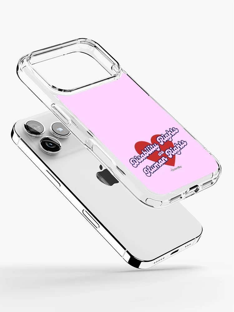 Thumbnail 2 of 5, iPhone Case, Disability Rights are Human Rights! designed and sold by Dateability.