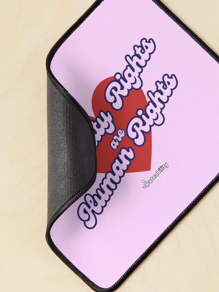 Thumbnail 2 of 5, Mouse Pad, Disability Rights are Human Rights! designed and sold by Dateability.