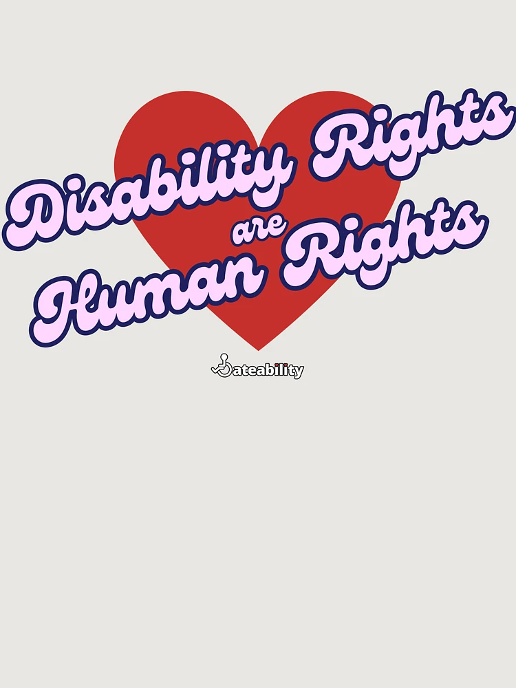Thumbnail 6 of 6, Premium Oversized Hoodie, Disability Rights are Human Rights! designed and sold by Dateability.