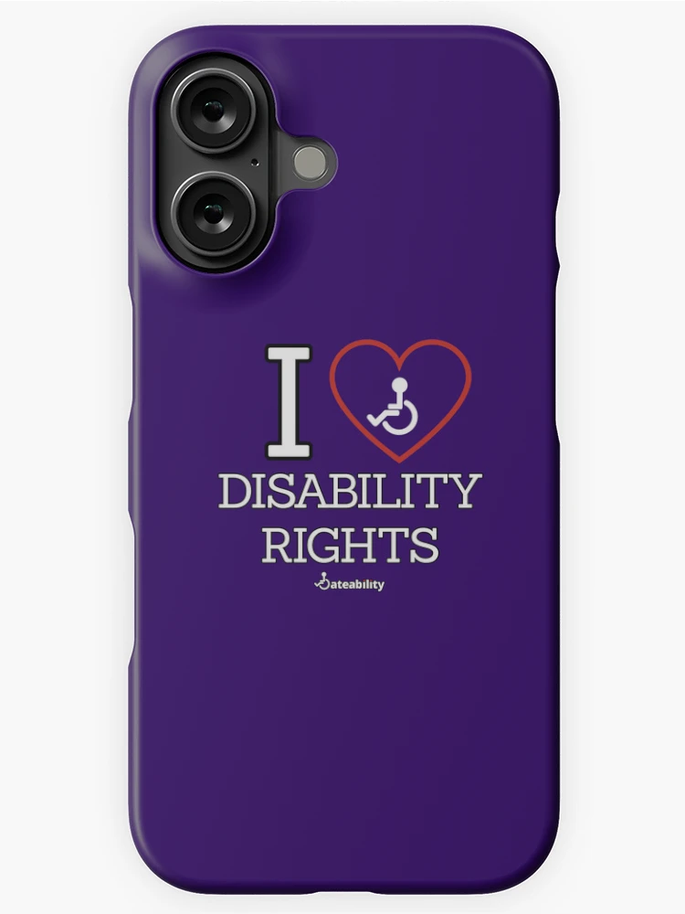 Thumbnail 1 of 4, iPhone Case, I Love Disability Rights designed and sold by Dateability.