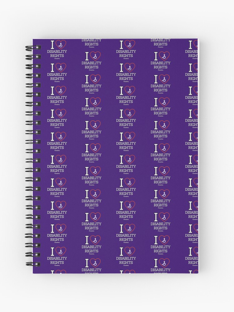 Thumbnail 1 of 3, Journal, I Love Disability Rights designed and sold by Dateability.
