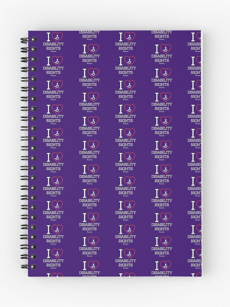 Thumbnail 1 of 3, Journal, I Love Disability Rights designed and sold by Dateability.