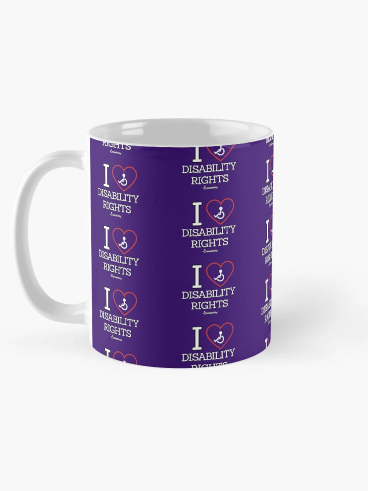 Thumbnail 5 of 6, Coffee Mug, I Love Disability Rights designed and sold by Dateability.