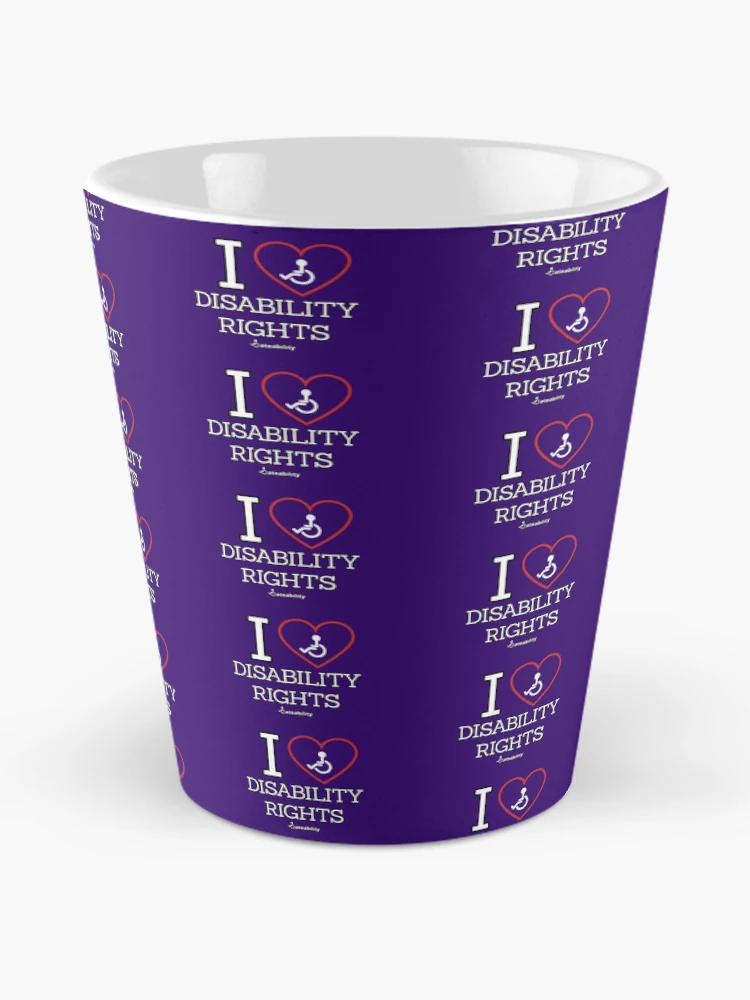 Thumbnail 2 of 4, Coffee Mug, I Love Disability Rights designed and sold by Dateability.