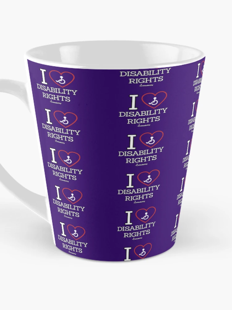 Thumbnail 3 of 4, Coffee Mug, I Love Disability Rights designed and sold by Dateability.