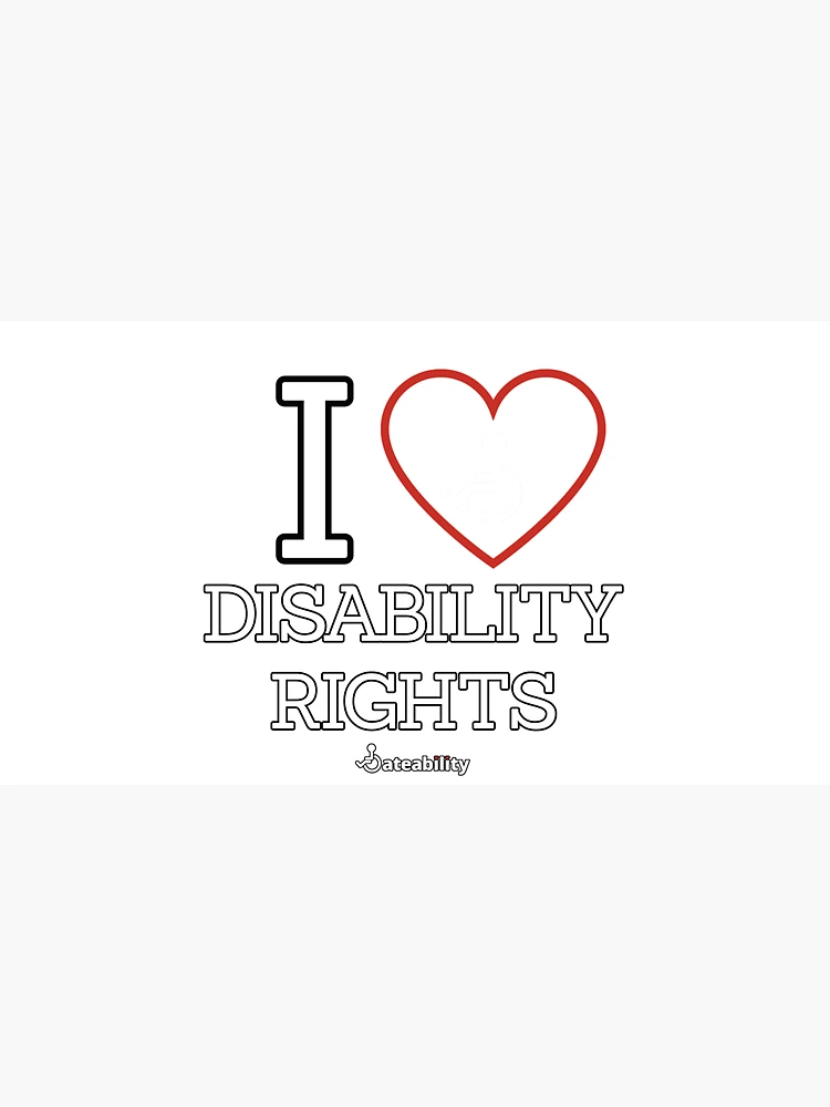 Thumbnail 3 of 3, Cap, I Love Disability Rights designed and sold by Dateability.