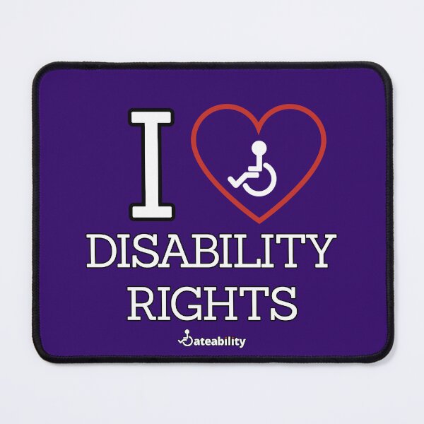 Item preview, I Love Disability Rights designed and sold by Dateability.