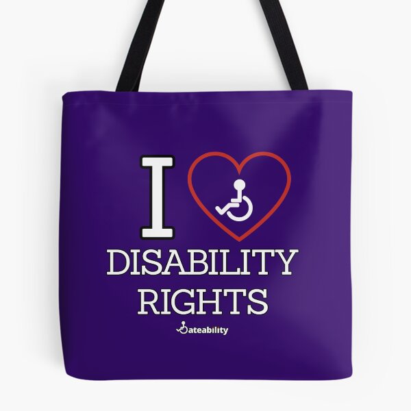 Item preview, I Love Disability Rights designed and sold by Dateability.