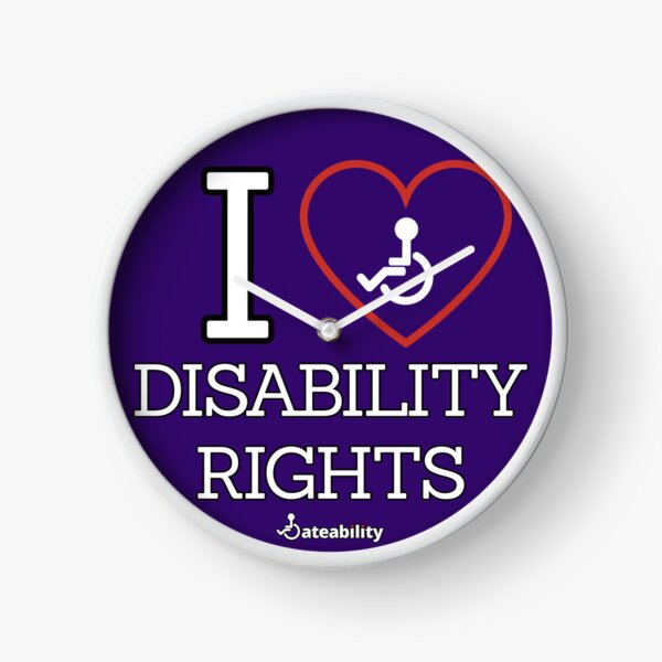 Item preview, I Love Disability Rights designed and sold by Dateability.
