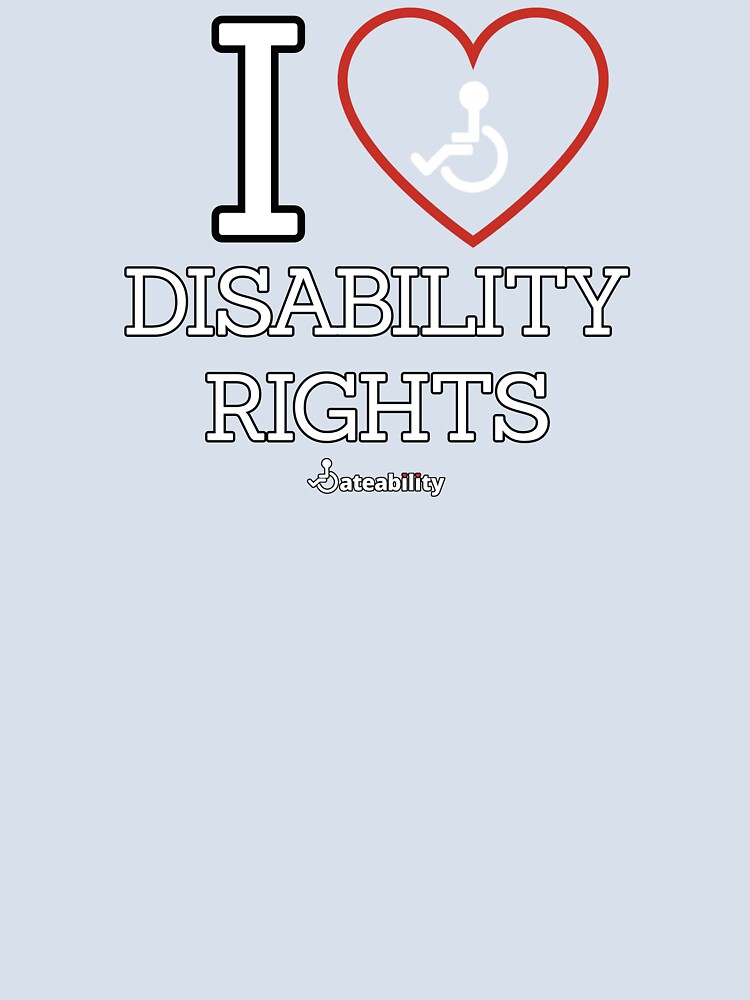 Thumbnail 4 of 4, Boxy T-Shirt, I Love Disability Rights designed and sold by Dateability.