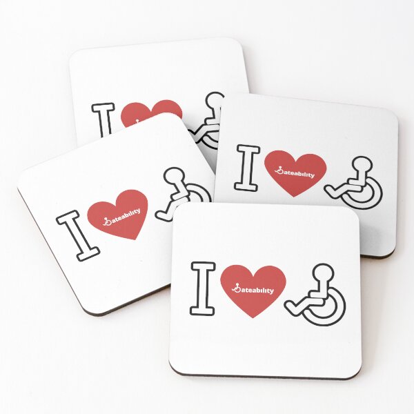 Item preview, I ♥️ ♿️ (Disability Pride) designed and sold by Dateability.