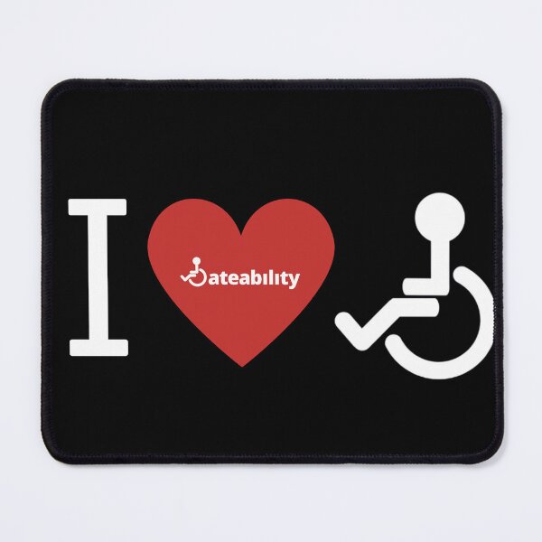 Item preview, I ♥️ ♿️ (Disability Pride) designed and sold by Dateability.