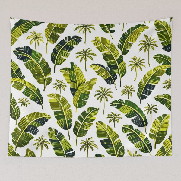 Item preview, Olive Green Earthly Colors Tropical Banana leaves designed and sold by scicilysimonee.