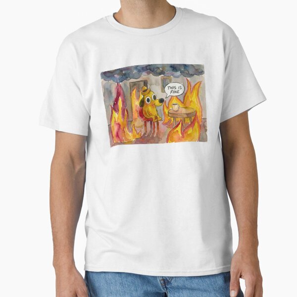 Item preview, THIS IS FINE (Watercolor) designed and sold by MEMERY MUSEUM.