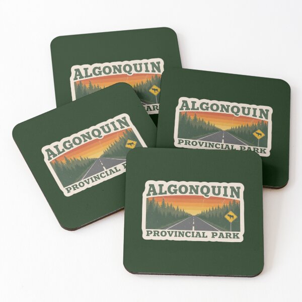 Item preview, Algonquin Park Vintage Travel Sticker (Moose Crossing) designed and sold by Collector's Collections.