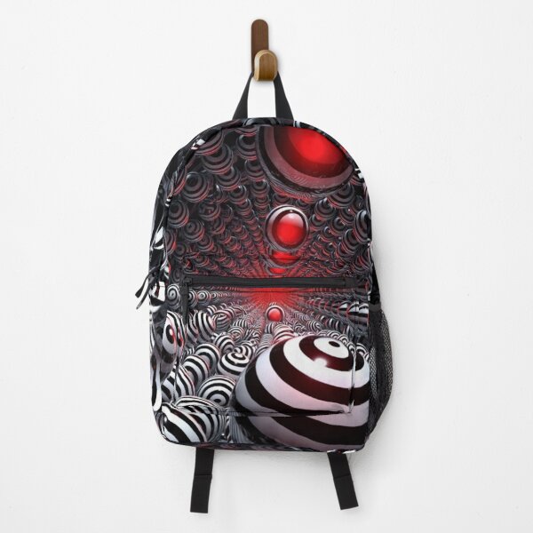Item preview, Hypnotic Red Vortex Spheres – Surreal Op Art Illusion designed and sold by PixelVibe782.