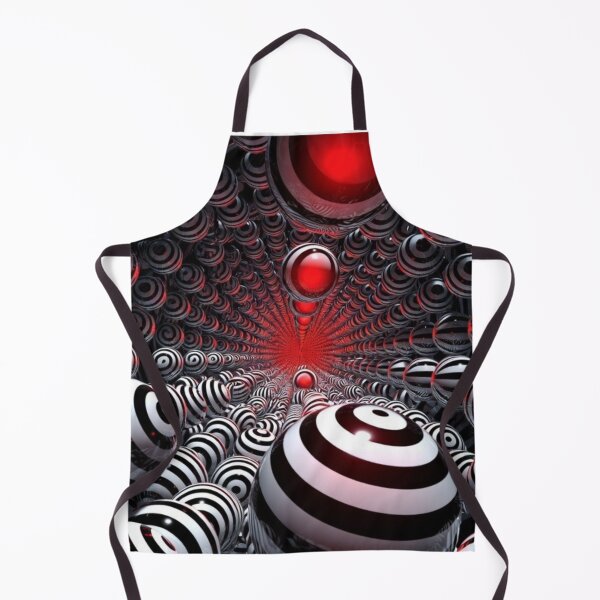 Item preview, Hypnotic Red Vortex Spheres – Surreal Op Art Illusion designed and sold by PixelVibe782.