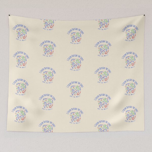 Item preview, I Color Outside the Lines Children Funny designed and sold by Sachie's Studio.