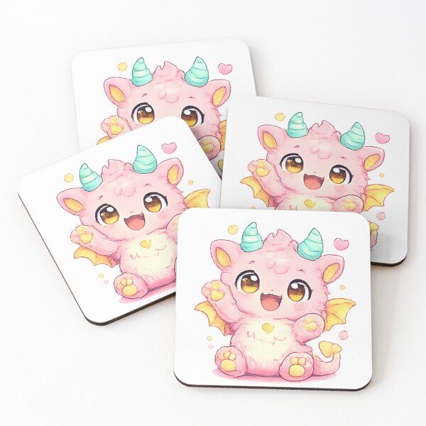 Item preview, Cute creature, pink little devil dragon baby Japan Kawaii designed and sold by Kallandra.