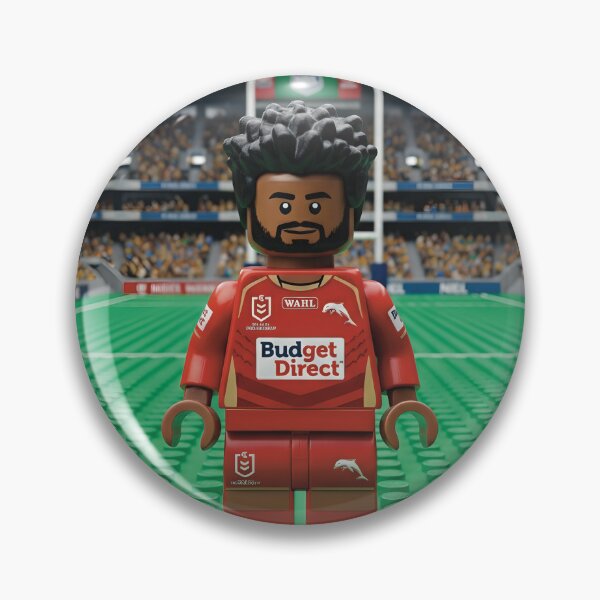 Item preview, The Hammer LEGO Edition Dolphins NRL Fan Art Print designed and sold by Vibes To VIsual.