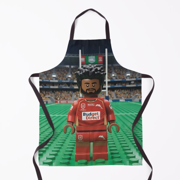 Item preview, The Hammer LEGO Edition Dolphins NRL Fan Art Print designed and sold by Vibes To VIsual.