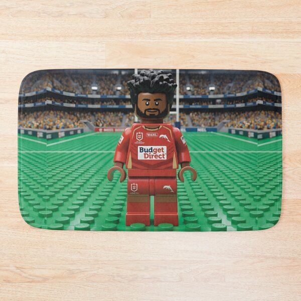 Item preview, The Hammer LEGO Edition Dolphins NRL Fan Art Print designed and sold by Vibes To VIsual.