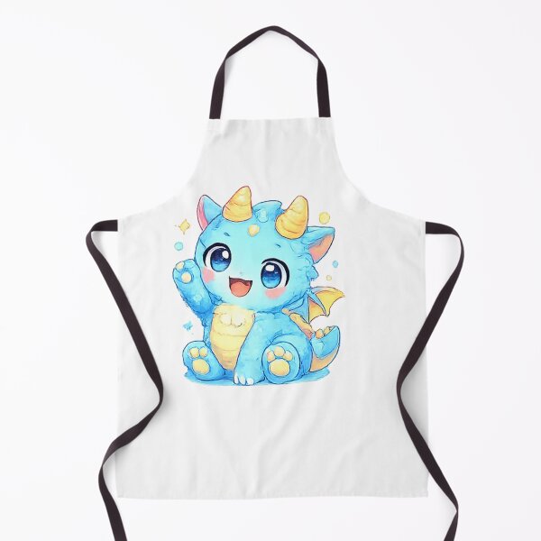 Item preview, Cute creature, blue unicorn dragon friend Kawaii designed and sold by Kallandra.