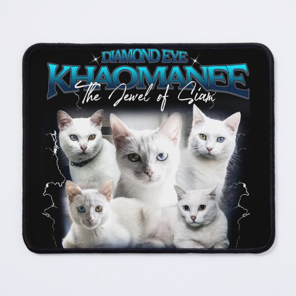 Item preview, 90s Bootleg Khao Manee Diamond Eye White Cat designed and sold by Sursatt.