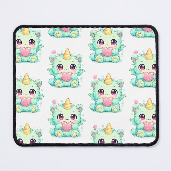 Item preview, Japanese Kawaii Mint Green Unicorn Kitten designed and sold by Kallandra.